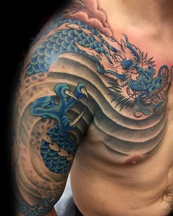 blue-dragon-wind-guys-shoulder-and-arm-tattoo-ideas