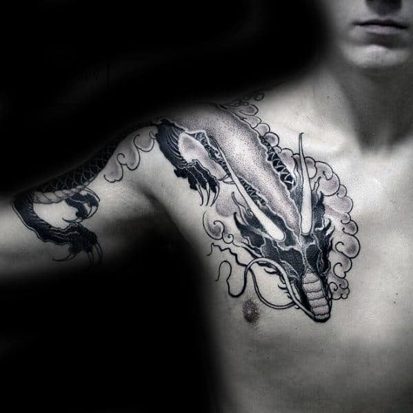 dragon-with-clouds-guys-shoulder-tattoo
