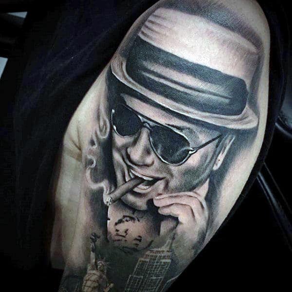 gangster tattoo designs for men