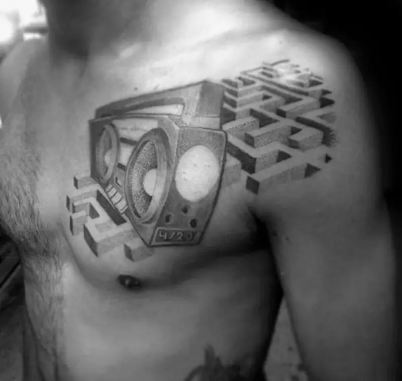 65 Mind Bending 3D  Optical Illusion Tattoos