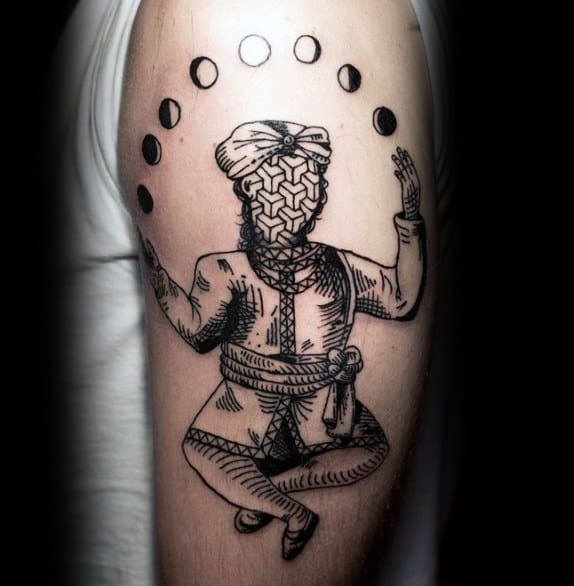 man-juggling-moon-phase-balls-mens-upper-arm-tattoo