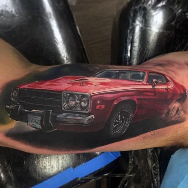 70 Car Tattoos For Men  Cool Automotive Design Ideas  Car tattoos Tattoos  for guys Classic cars