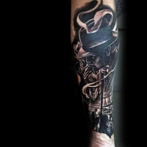smoking-gangster-mens-outer-forearm-tattoos