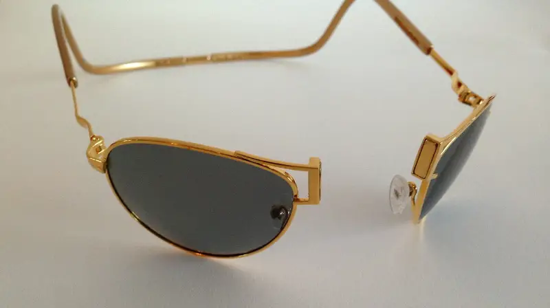 Clic Gold 18k Gold Sports Sunglasses