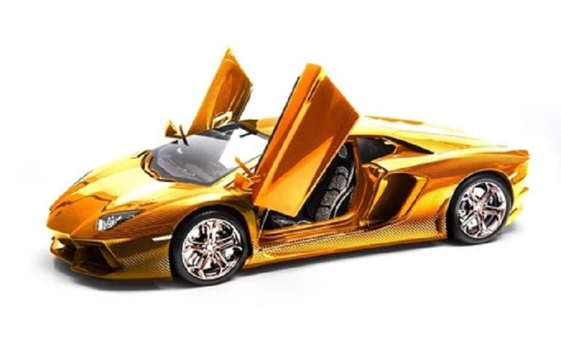 Lamborghini Aventador Gold Edition miniature