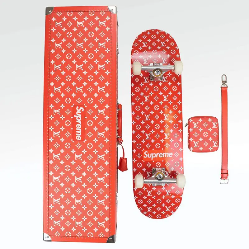 louis vuitton supreme skateboard