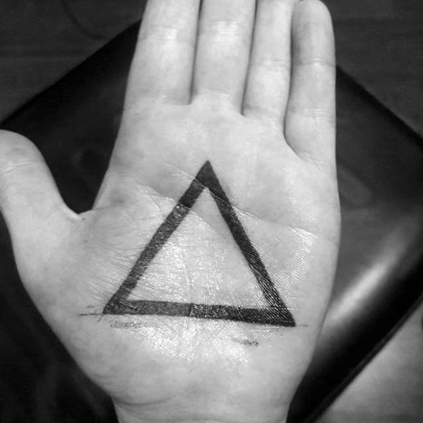 artistic-male-geometric-hand-palm-solid-black-ink-triangle-outline-tattoo-ideas