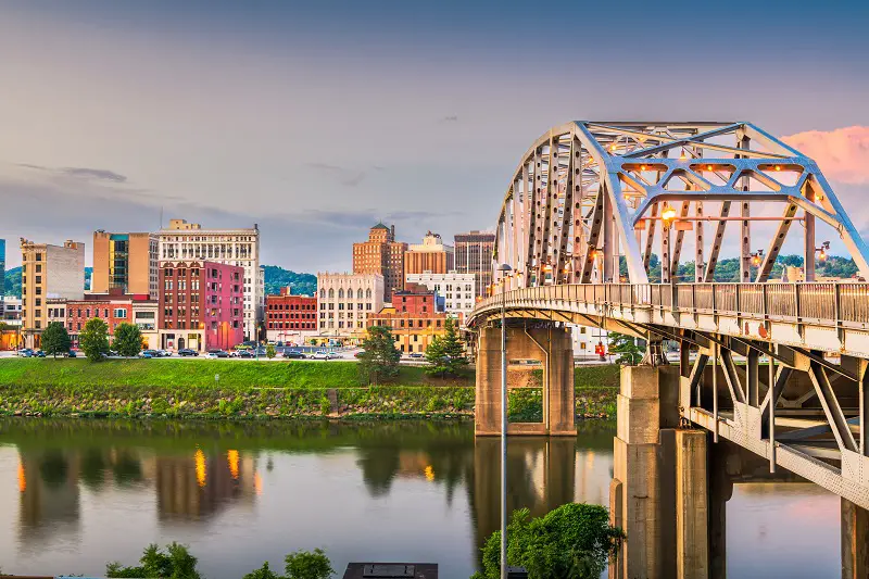 Charleston, West Virginia, USA Skyline