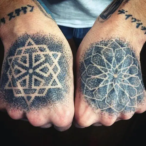 cool-geometric-dotwork-negative-space-hand-tattoo-design-ideas-for-male