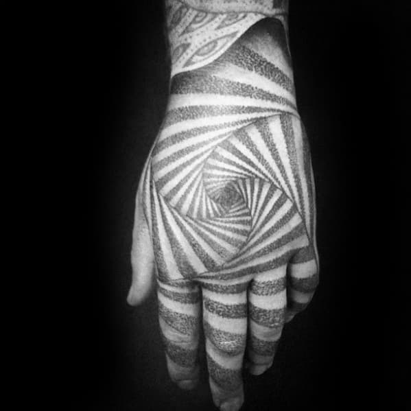 guys-geometric-optical-illusion-spiral-3d-hand-tattoo-design-ideas