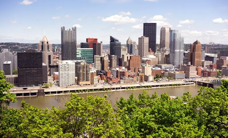 Pittsburgh Pennsylvania Downtown City Skyline