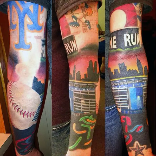 sleeve-baseball-diamond-tattoos-for-men