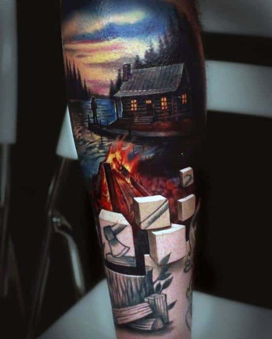 3d-realistic-sleeve-lake-guys-tattoo-designs