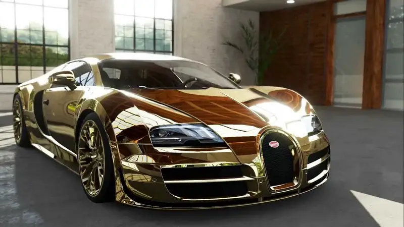 Flo Rida's Golden Bugatti Veyron