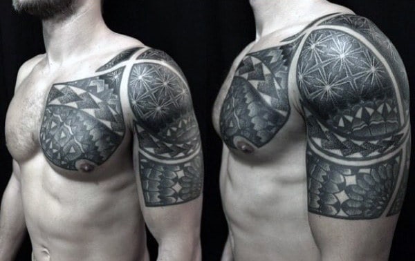 TattooSnobcom  Geometric Chest Piece by  Facebook