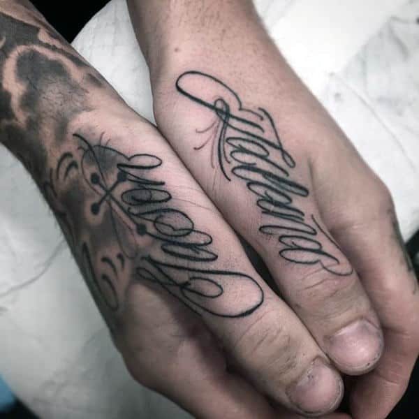 cool-lettering-decorative-words-thumb-tattoos-for-men