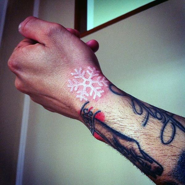cool-small-white-ink-snowflake-mens-tattoos-on-hands