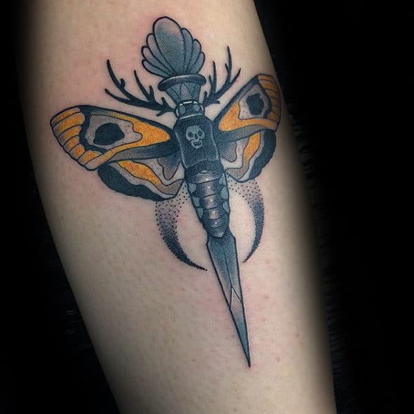 Top 30 Moth Tattoos For Men