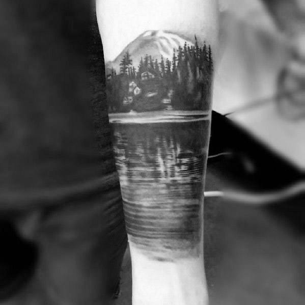 inner-forearm-lake-guys-tattoos