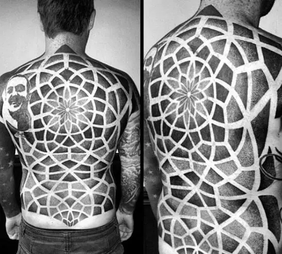 male-back-geometric-design-tattoos