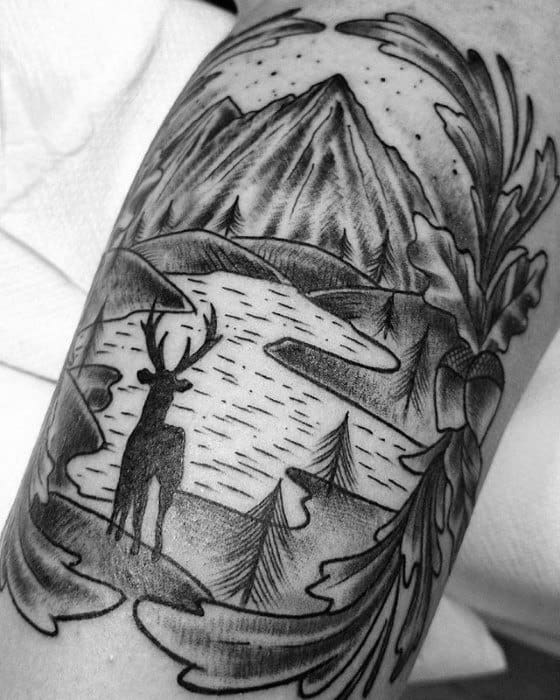 male-cool-lake-tattoo-ideas-on-leg