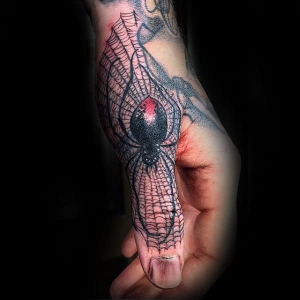 male-thumb-spider-with-web-tattoos