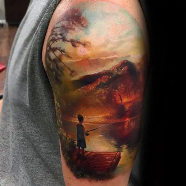 mens-lake-tattoo-ideas-half-sleeve