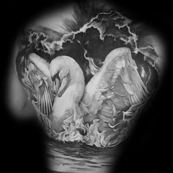 3d-back-distinctive-male-swan-tattoo-designs