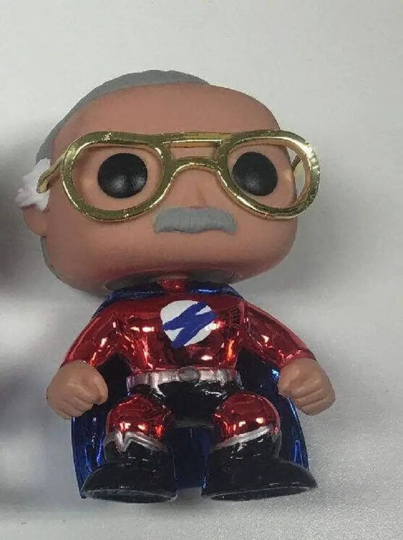 Stan Lee Superhero Red Metallic