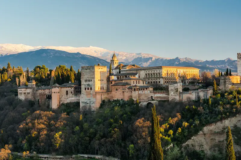 Alhambra palace in Granada, Spain