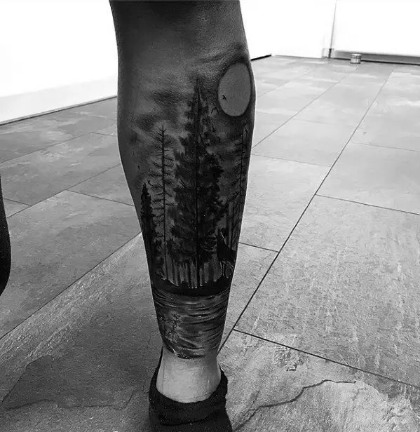 back-of-leg-mens-river-tattoo-design-inspiration