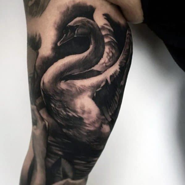 guys-swan-3d-tattoo-design-ideas-on-arm