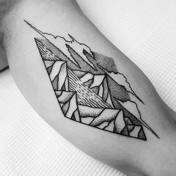 inner-arm-bicep-dotwork-amazing-mens-river-tattoo-designs