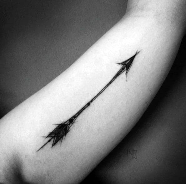 inner-arm-bicep-male-tattoo-with-small-arrow-design