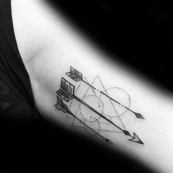 mens-small-geometric-arrow-tattoo-ideas-inner-arm-bicep