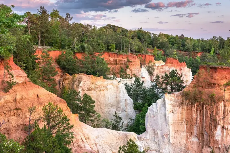 Providence Canyon in Southwest Georgia, USA.