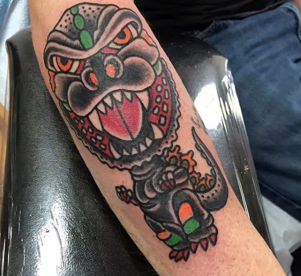 Update more than 65 godzilla tattoo designs best  thtantai2