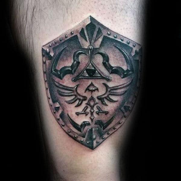 shield-with-triforce-symbol-male-zelda-arm-tattoos