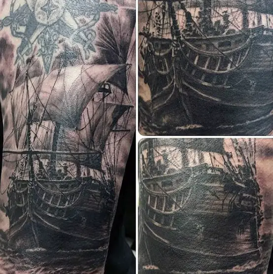 ship-and-anchor-tattoo-on-man