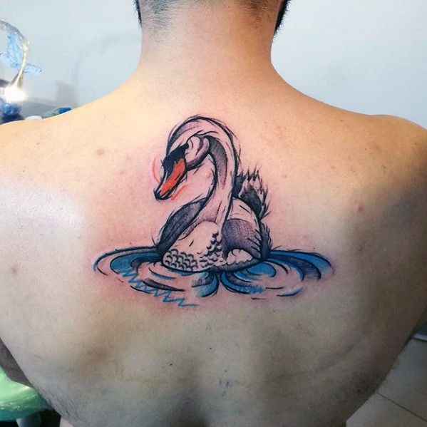 swan-male-back-watercolor-tattoos