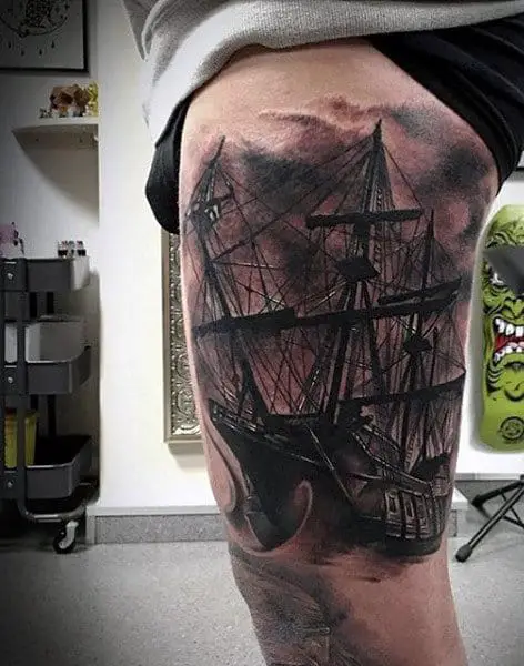 80 Pirate Ship Tattoos Ideas for Adventure Lovers 