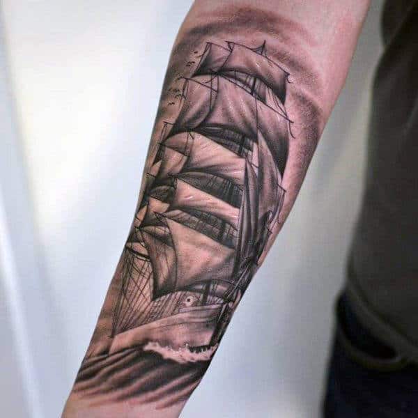 traditional-pirate-ship-tattoo-for-men