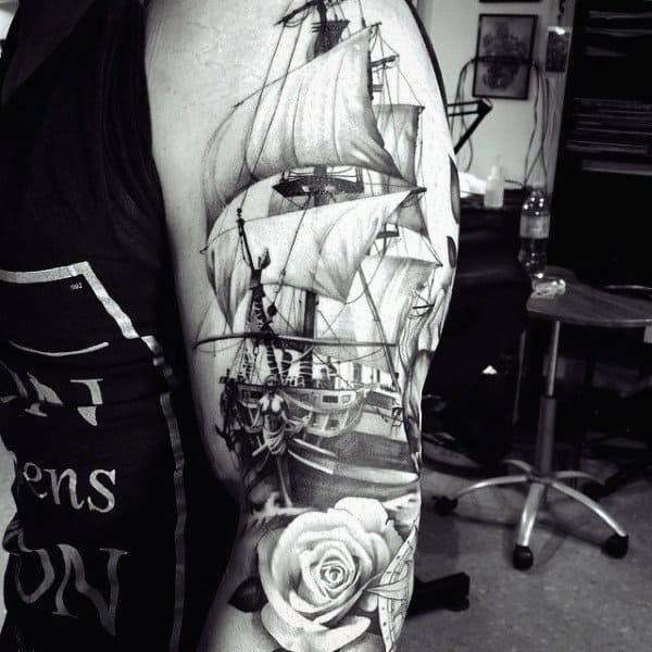 Explore the 50 Best Ship Tattoo Ideas 2019  Tattoodo