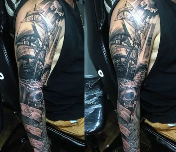 unique-sleeve-ship-tattoos