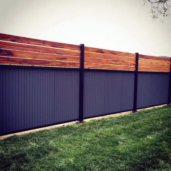 wood-and-steel-privacy-fence-home-designs