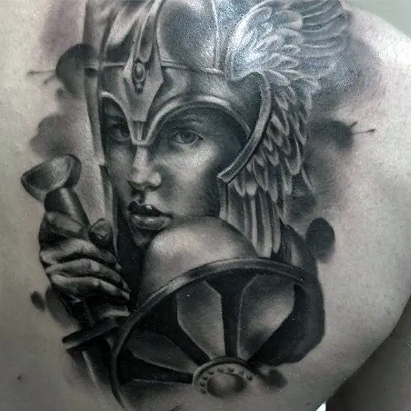 3d-shoulder-blade-valkyrie-tattoo-ideas-for-males
