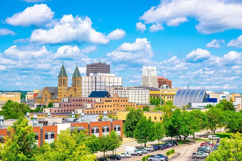 Akron, Ohio, USA Downtown