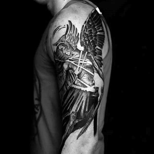 arm-artistic-male-valkyrie-tattoo-ideas