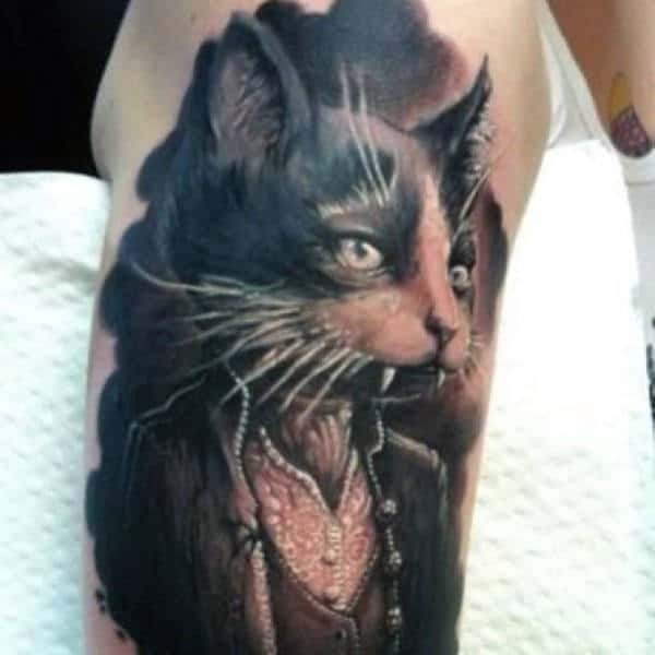 arm-tattoos-of-vampires-on-males-with-cat-design