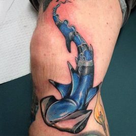 Top 30 Hammerhead Shark Tattoos For Men - Lazy Penguins